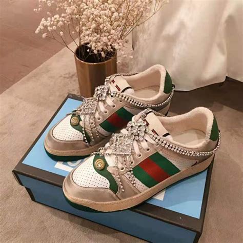 gucci women's diamond shoes|authentic Gucci shoes price.